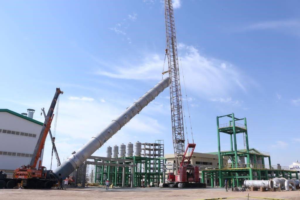 All-Iranian Distillation Tower Installed in Country's 1st Biorefinery