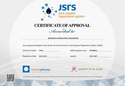 Extension of Monenco Oman Certificate of Approval