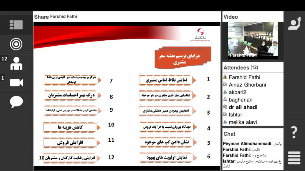  برگزاری وبینار با موضوع "نقشه سفر مشتری“ ترسیم، تحلیل و نقش آن در توسعه کسب و کار سازمانها